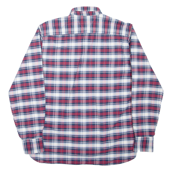 TOMMY HILFIGER Mens Shirt Red Check Long Sleeve L Online Hot Sale