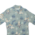 CAMPIA Mens Hawaiian Shirt Green Crazy Pattern S Online Hot Sale