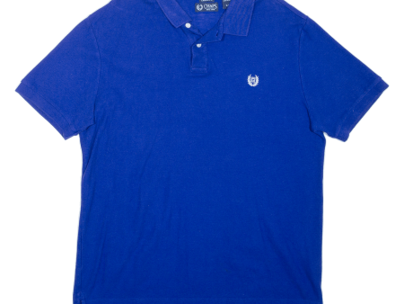 CHAPS Mens Polo Shirt Blue L Sale