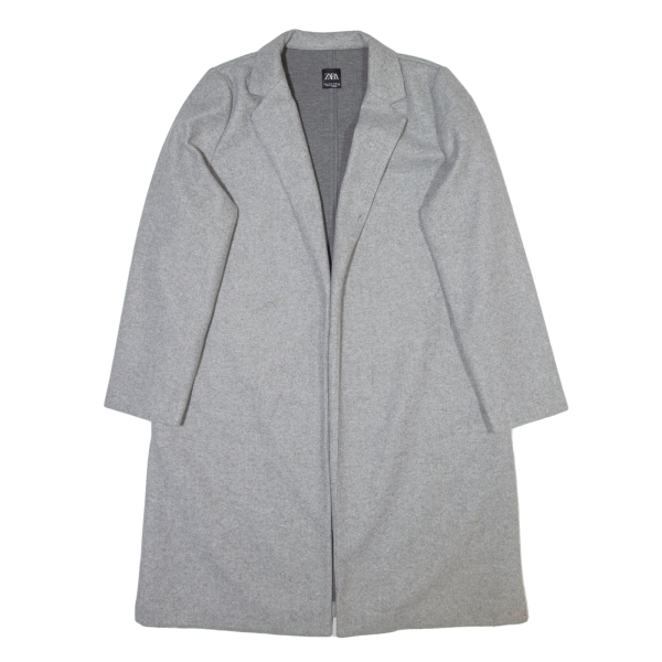 ZARA Womens Overcoat Coat Grey XL Cheap