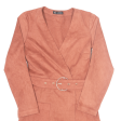 ZARA TRAFALUC Suede Feel Womens Playsuit Pink Straight XS on Sale