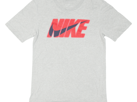 NIKE Mens T-Shirt Grey S For Cheap