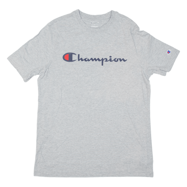 CHAMPION Mens T-Shirt Grey M Sale