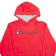 CHAMPION Mens Red Hoodie M Supply