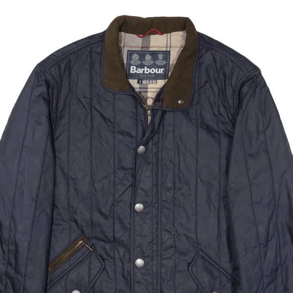 BARBOUR Shed Mens Quilted Jacket Blue S Sale