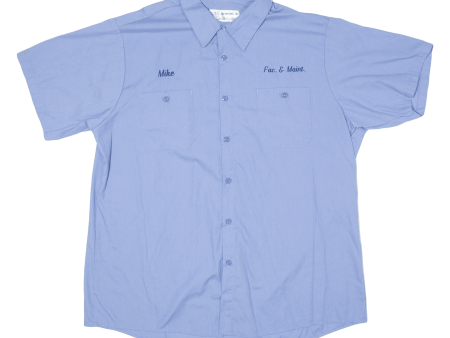 ARAMARK Mens Worker Shirt Blue XL Online