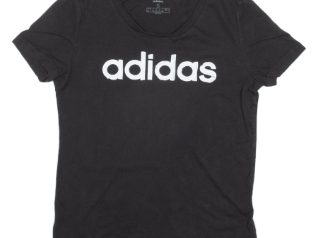 ADIDAS Womens T-Shirt Black S Cheap