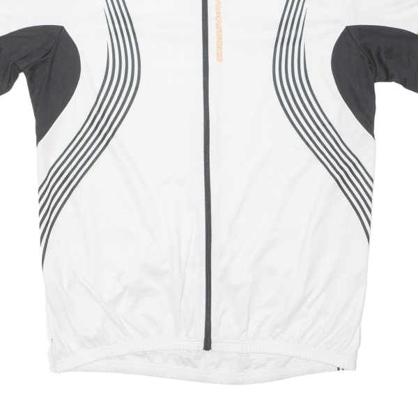 CROSSWAVE Full Zip Cycling Mens Jersey White High Neck XL Online