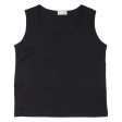 BONITA Ribbed Stretch Tank Womens Tops Top Black Sleeveless L Online Sale