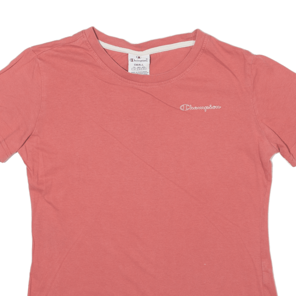 CHAMPION Womens T-Shirt Red S For Cheap