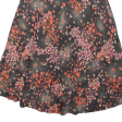 ACKERMANN Womens A-Line Skirt Black Midi 90s Floral M Online