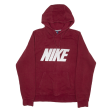 NIKE Mens Red Hoodie S Supply