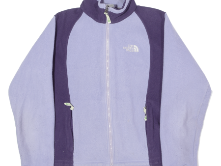 THE NORTH FACE Womens Fleece Jacket Purple Colourblock M Sale