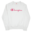 CHAMPION Womens Sweatshirt White M Sale