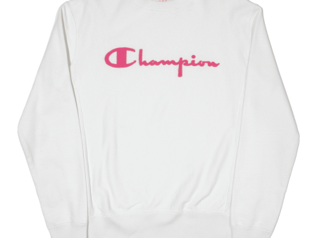 CHAMPION Womens Sweatshirt White M Sale