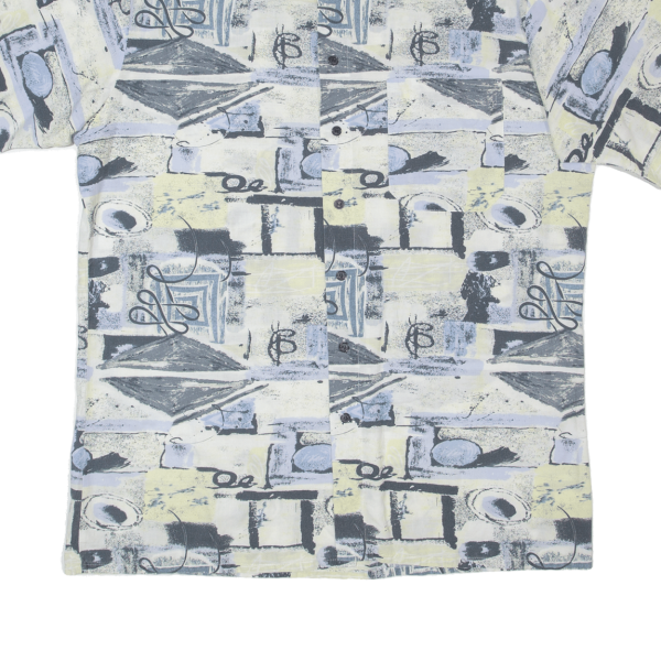 C%A Mens Shirt Blue Crazy Pattern L For Cheap