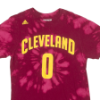 ADIDAS Cleveland Cavaliers #0 Love Basketball Mens Tie Dye T-Shirt Maroon USA M For Cheap