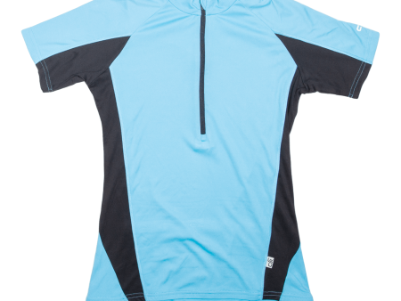 Cycling Shirt Mens Jersey Blue 1 2 Zip S Fashion