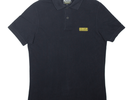 BARBOUR Mens Polo Shirt Black S Fashion