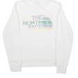 THE NORTH FACE Womens White Hoodie S For Discount