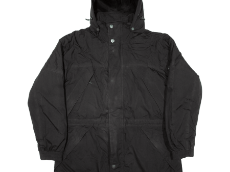 WELLENSTEYN Insulated Mens Parka Coat Black Hooded XL Supply