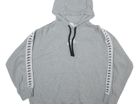 NIKE Womens Grey Hoodie L on Sale