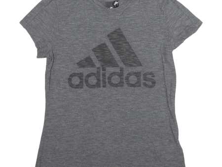 ADIDAS Mens T-Shirt Grey S Online Sale