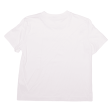 CALVIN KLEIN JEANS Cropped Womens T-Shirt Pink Crew Neck M Fashion