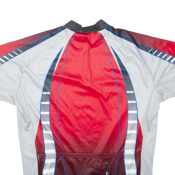 BRUNEX Cycling Shirt Mens Jersey Red 1 2 Zip 2XL Supply