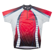 BRUNEX Cycling Shirt Mens Jersey Red 1 2 Zip 2XL Supply