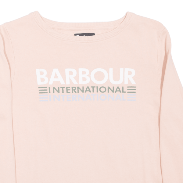 BARBOUR Womens Sweatshirt Pink UK 10 Online