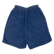 CHIC Womens Casual Shorts Blue 90s S W24 For Cheap