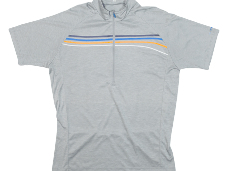 ZIENER Cycling Mens Jersey Grey 1 2 Zip M Sale