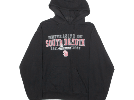 CHAMPION University Of South Dakota Mens Black Hoodie USA M Online Hot Sale