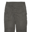 Cargo Mens Trousers Grey Relaxed Straight W36 L28 For Sale