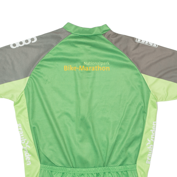 CRESPO Full Zip Cycling Mens Jersey Green High Neck XL Online Sale