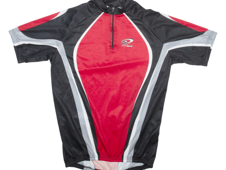 TCM Cycling Mens Jersey Red 1 4 Zip L Sale