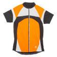 CRIVIT Full Zip Cycling Mens Jersey Orange High Neck M Sale