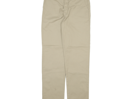 DICKIES Girls Trousers Beige Regular Straight W28 L30 Discount