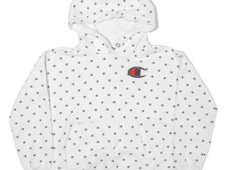 CHAMPION Mens White Hoodie XS Online Sale