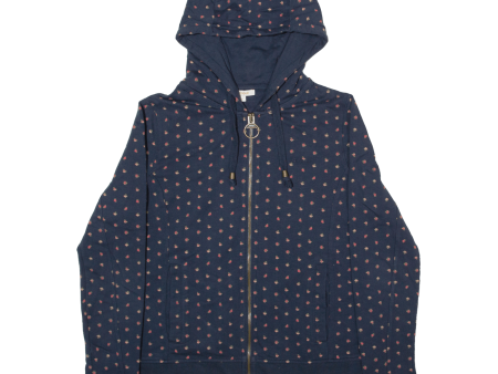 BARBOUR Womens Blue Hoodie Full Zip UK 8 Online now