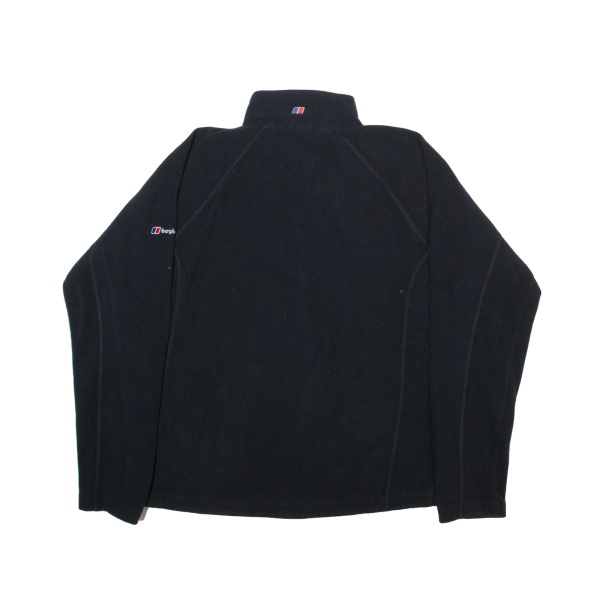 BERGHAUS Womens Jumper Black 1 2 Zip Tight Knit UK 16 Online