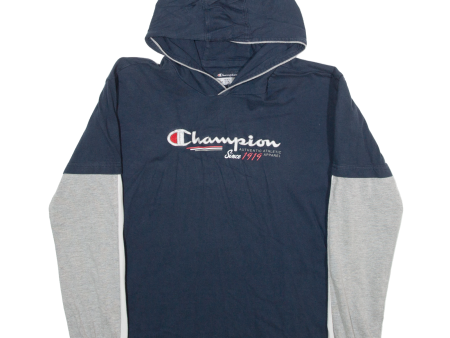 CHAMPION Boys Blue Hoodie XL Online Sale