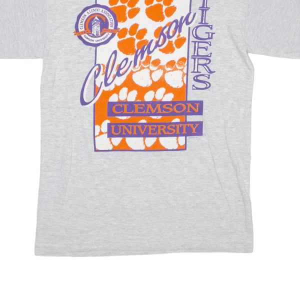 BELTON Clemson University Tigers Mens T-Shirt Grey M Supply