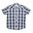 BEN SHERMAN Mens Shirt Blue Plaid M Hot on Sale