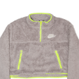 NIKE Crop Womens Jumper Grey 1 4 Zip Tight Knit M Online