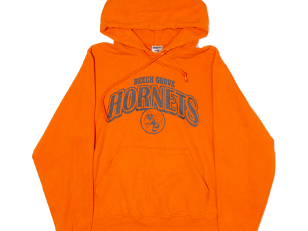 JERZEES Beech Grove Hornets Mens Orange Hoodie USA S Discount