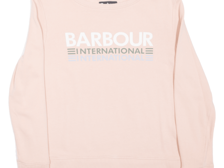 BARBOUR Womens Sweatshirt Pink UK 10 Online