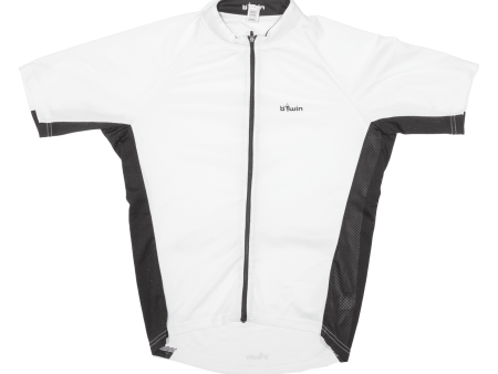 BTWIN Cycling Full-Zip Mens Jersey White L Discount