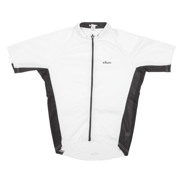 BTWIN Cycling Full-Zip Mens Jersey White L Discount